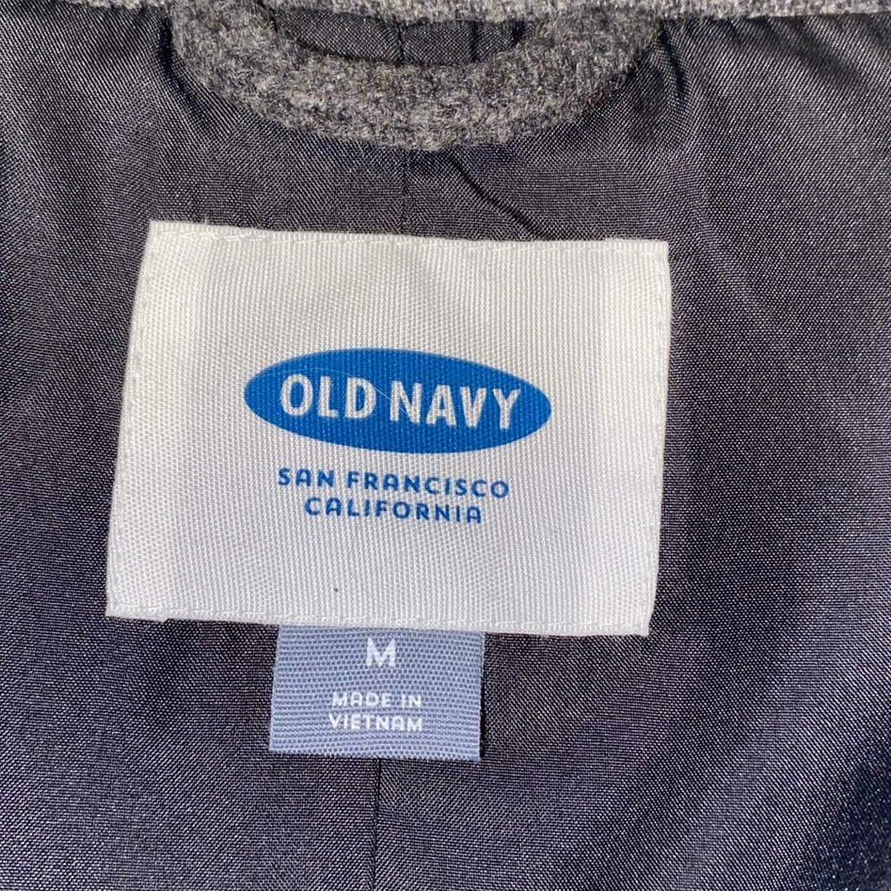 Old Navy's Soft-Brushed Dark Heather Gray Lined Peacoat NWT - Picture 10 of 13